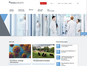 TYPO3 web site: Insel Gruppe AG