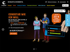 Website mit TYPO3: Deutsche Telekom AG - Congstar