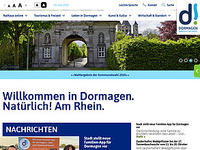 Website mit TYPO3: Stadt Dormagen
