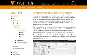 systematic TYPO3 manual for editors - in German only