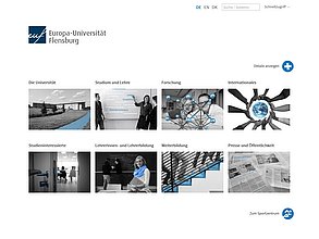 TYPO3 web site: Universität Flensburg