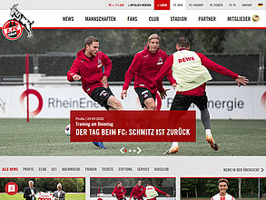 TYPO3 web site: 1. FC Köln