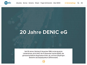 TYPO3 web site: Denic