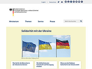 Website mit TYPO3: Bundesministerium für Umwelt, Naturschutz, nukleare Sicherheit und Verbraucherschutz
