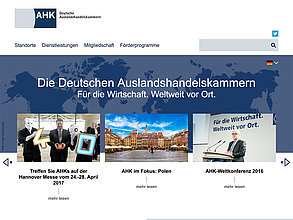 Website mit TYPO3: Deutsche Außenhandelskammern