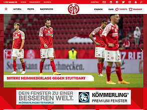 Website mit TYPO3: 1. FSV Mainz 05
