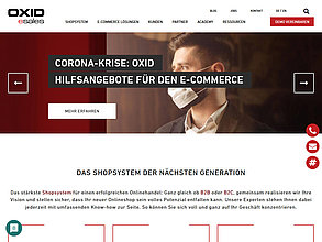 Web site with TYPO3: OXID eSales