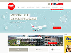 TYPO3 web site: Bremen Airport