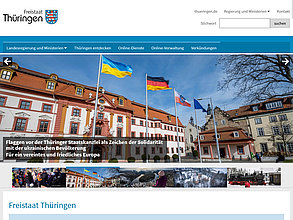 TYPO3 web site: Bundesland Thüringen