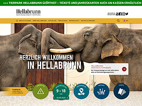 Web site with TYPO3: Tierpark Hellabrunn