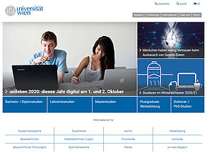 Website mit TYPO3: Universität Wien