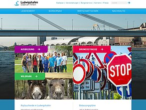 Website mit TYPO3: Stadt Ludwigshafen