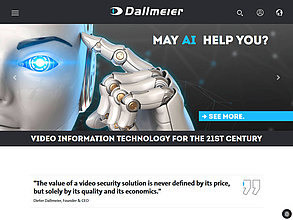 TYPO3 web site: Dallmeier electronic