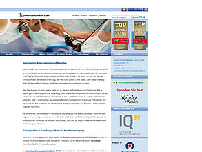 Website mit TYPO3: Universitätsklinikum Essen