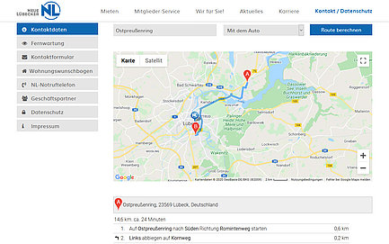 Wegbeschreibung auf Google-Karte mit go_maps_ext