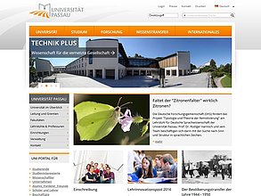 Website mit TYPO3: Universität Passau