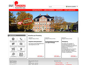 Website mit TYPO3: Stadt Pinneberg